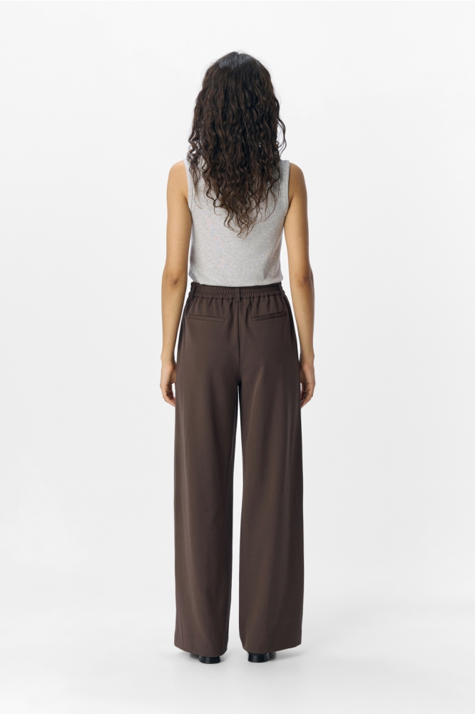 OBJLISA WIDE PANT NOOS 23037921 SEAL BROWN